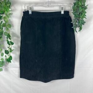 mixed blues vintage leather skirt 9